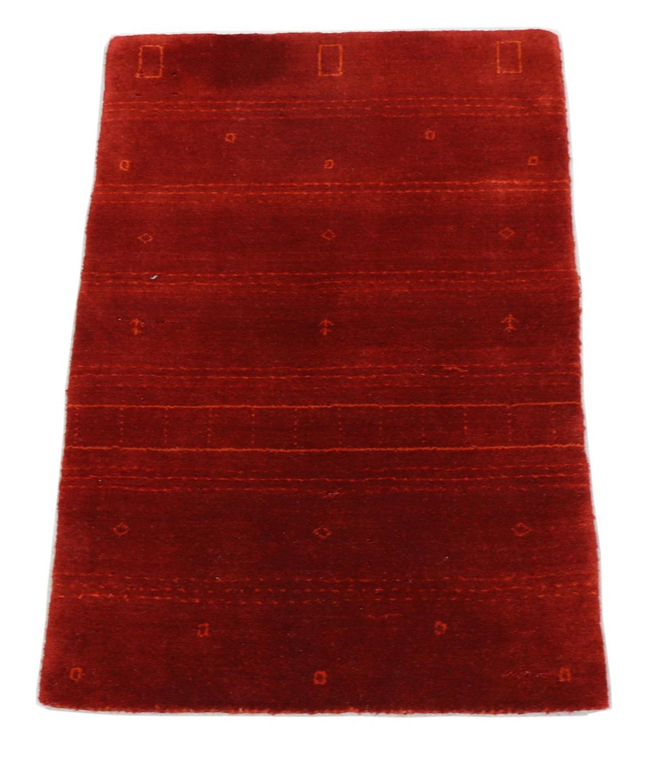 Gabbeh Teppich - Perser 90 x 60 cm - rot