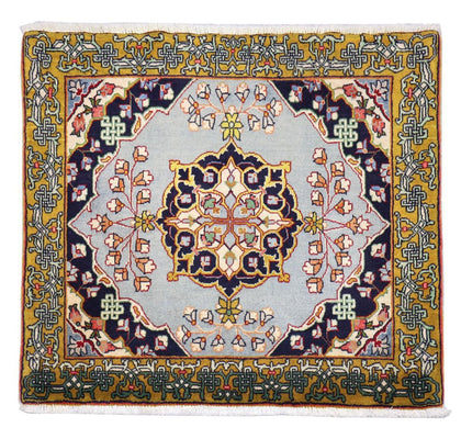 Perser Rug - Ghom square  - 91 x 78 cm - silver
