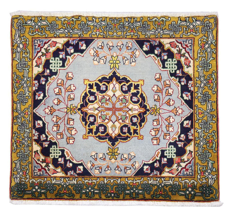 Perser Rug - Ghom square  - 91 x 78 cm - silver