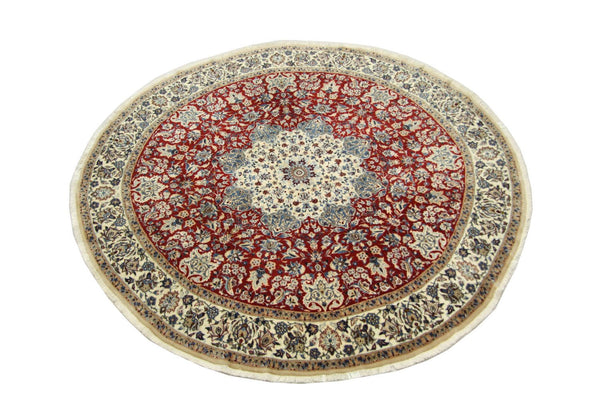 Perser Rug - Nain - Royal round  - 191 x 191 cm - red