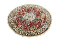 Perser Rug - Nain - Royal round  - 191 x 191 cm - red