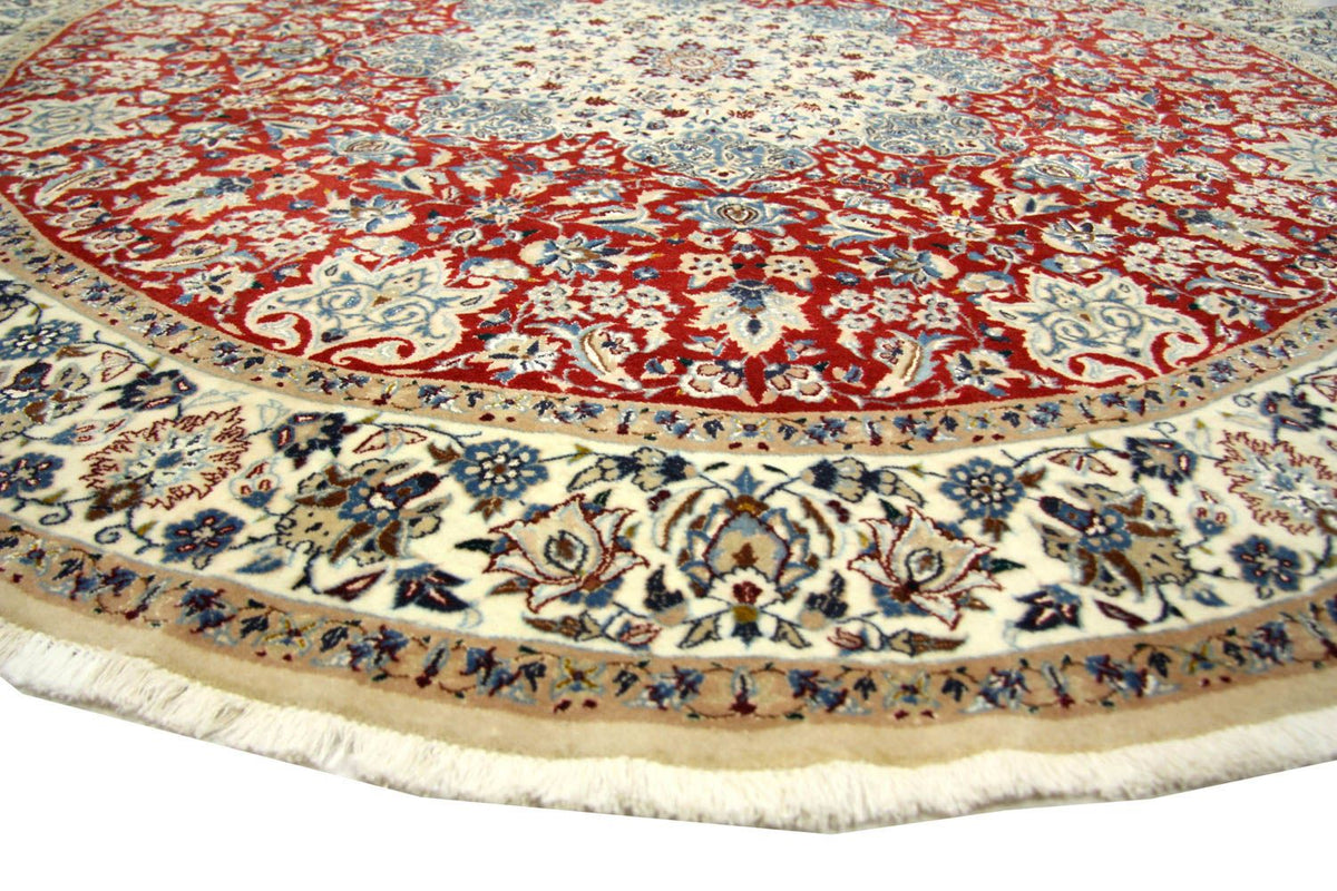 Perser Rug - Nain - Royal round  - 191 x 191 cm - red