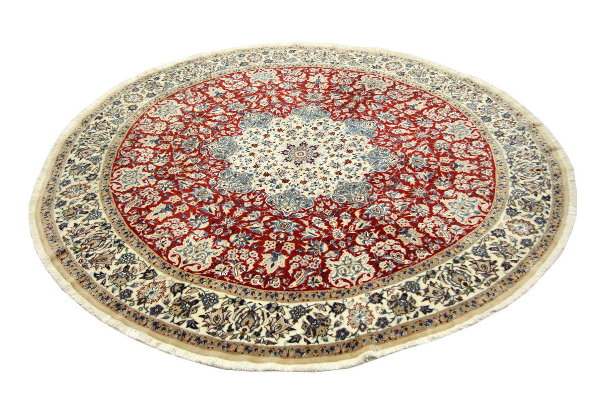 Perser Rug - Nain - Royal round  - 191 x 191 cm - red