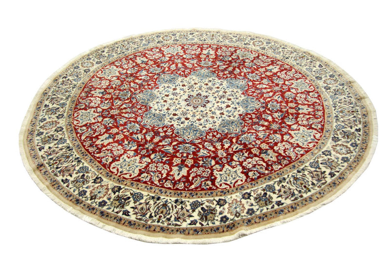 Perser Rug - Nain - Royal round  - 191 x 191 cm - red