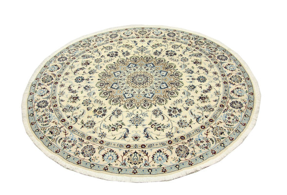 Perser Rug - Nain round  - 250 x 250 cm - natural white