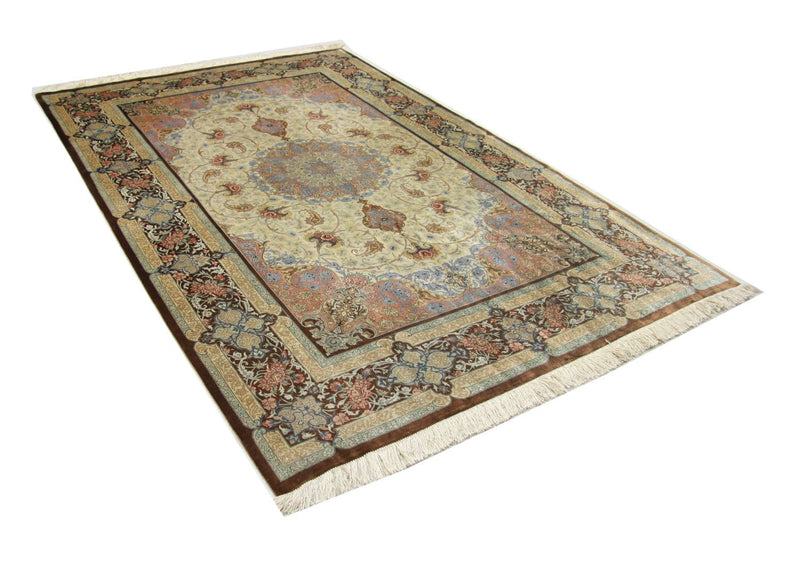 Silk Rug - Ghom Silk - Premium - 240 x 155 cm - beige