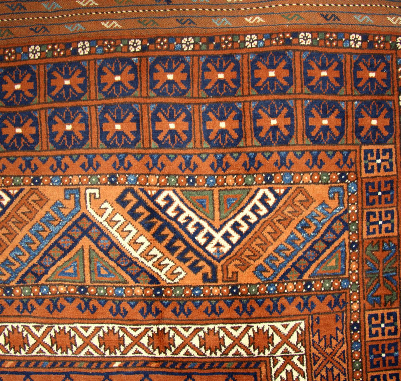 Afghan Rug - 252 x 198 cm - brown