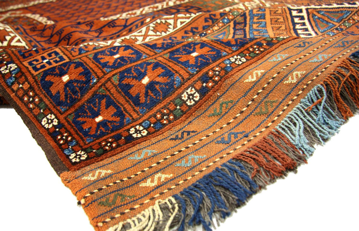 Afghan Rug - 252 x 198 cm - brown