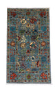 Ziegler Teppich 132 x 81 cm - seeblau
