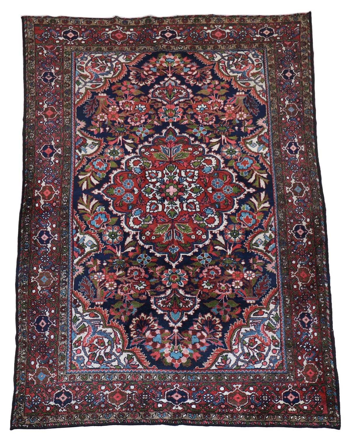 Perser Rug - Nomadic - 205 x 142 cm - dark blue