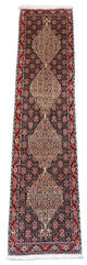 Perserteppich - Bidjar 288 x 69 cm - dunkelblau