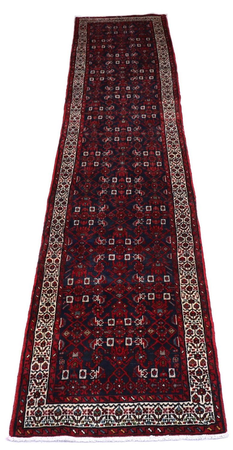 Runner Oriental Rug - 403 x 87 cm - dark blue