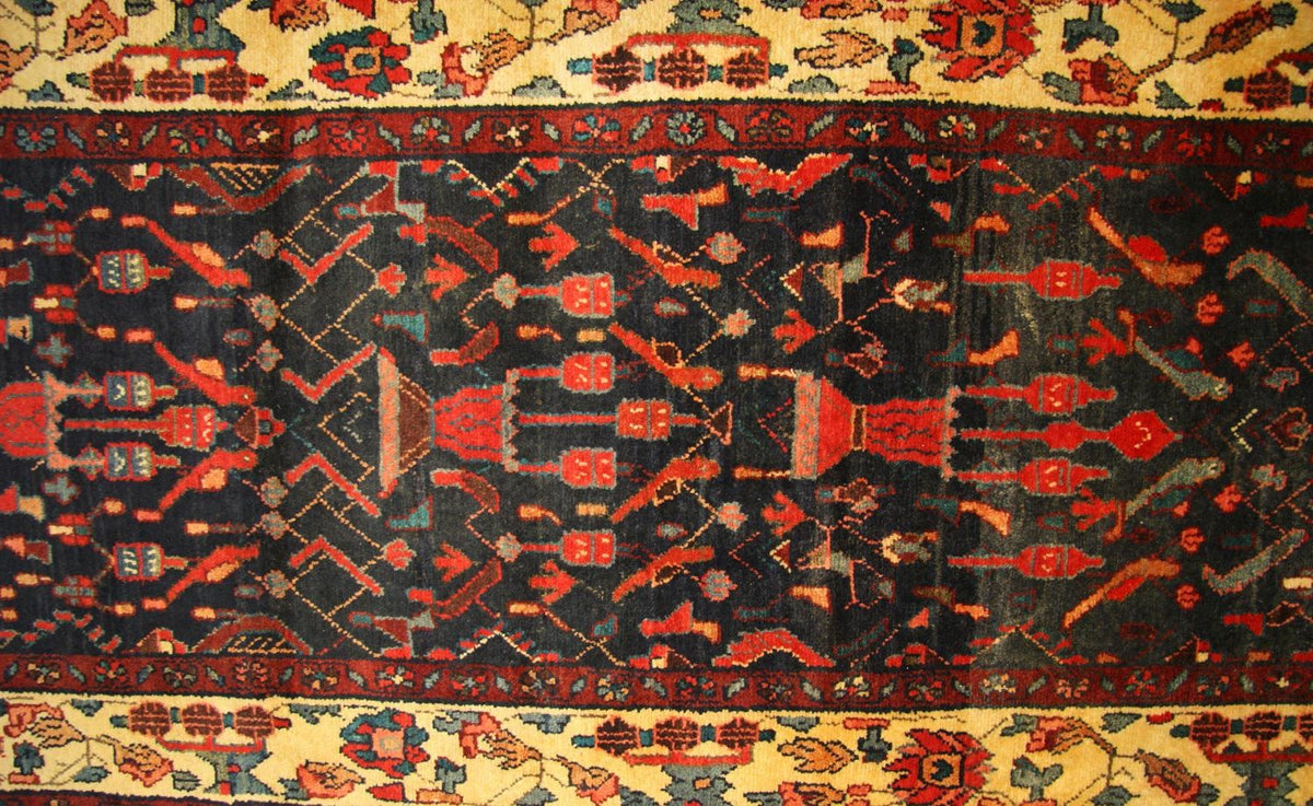 Runner Perser Rug - Nomadic - 410 x 104 cm - blue