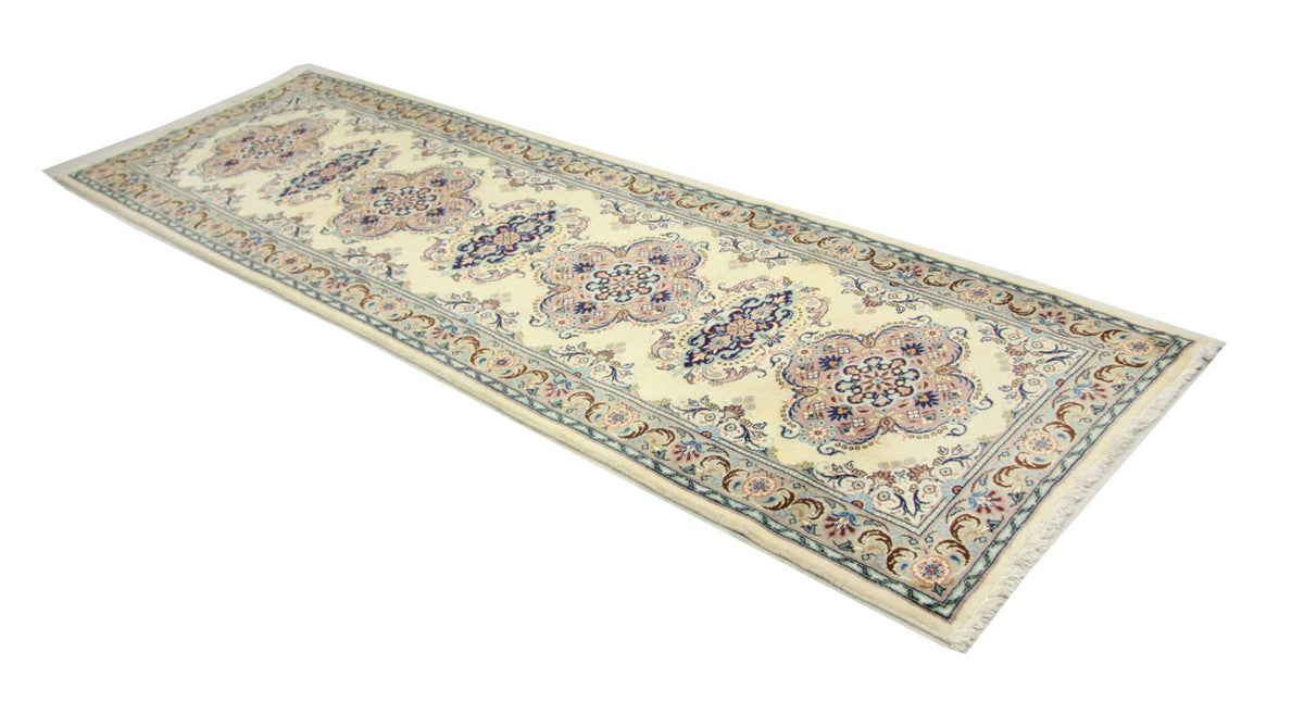 Runner Perser Rug - Keshan - 300 x 82 cm - blue