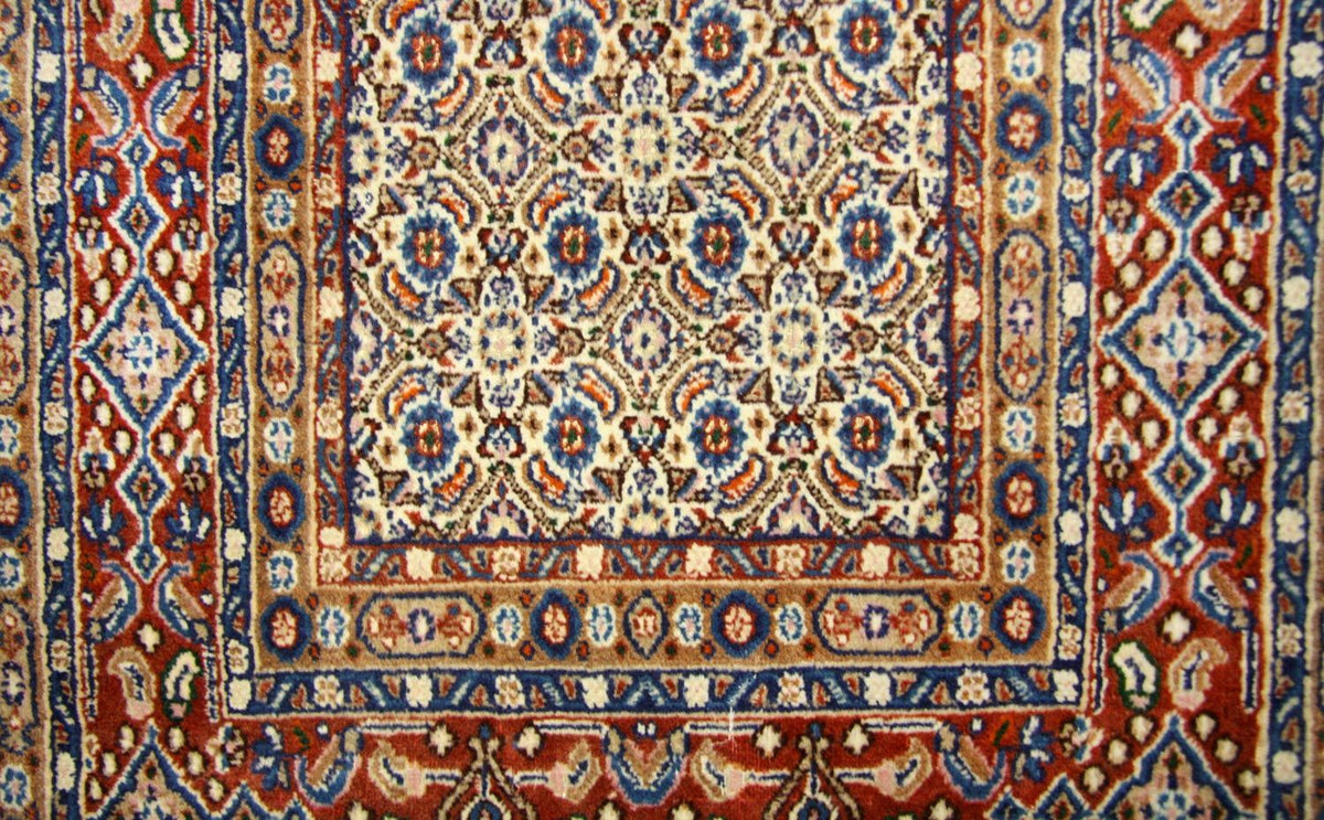 Runner Perser Rug - Keshan - 299 x 78 cm - blue