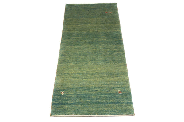 Runner Gabbeh Rug - Perser - 247 x 90 cm - green