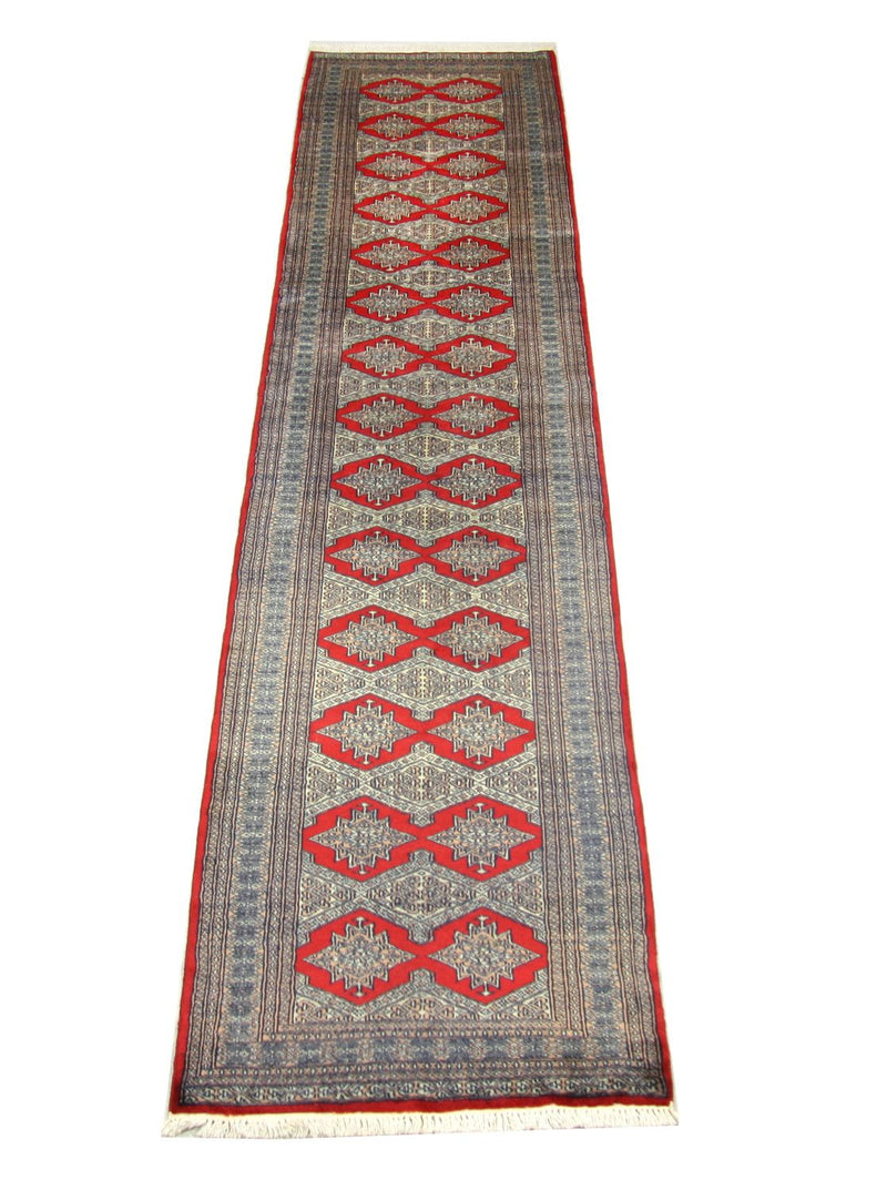 Runner Pakistani Rug - 343 x 76 cm - red