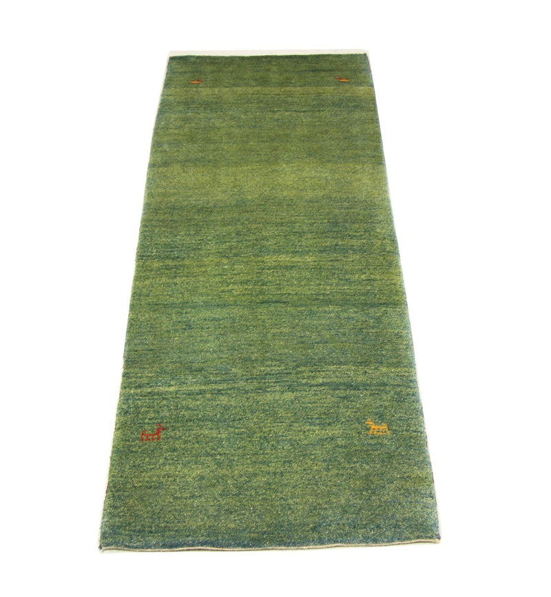 Runner Gabbeh Rug - Perser - 233 x 84 cm - green