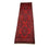 Runner Afghan Rug - 287 x 77 cm - red