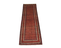 Runner Afghan Rug - Bukhara - 290 x 89 cm - red
