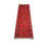 Runner Afghan Rug - Kunduz - 286 x 75 cm - red