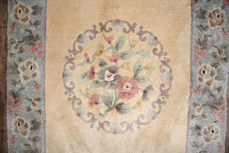 Runner Silk Rug - Chinese Silk - 337 x 70 cm - multicolored