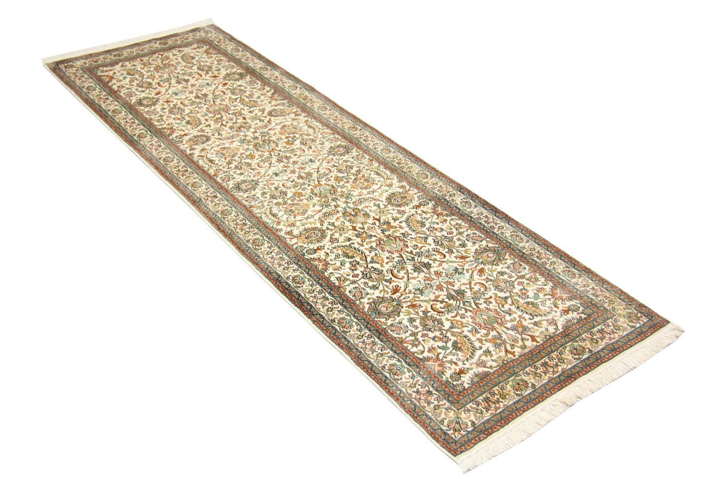 Kashmir Silk Rug 250x80cm - Oriental Rug