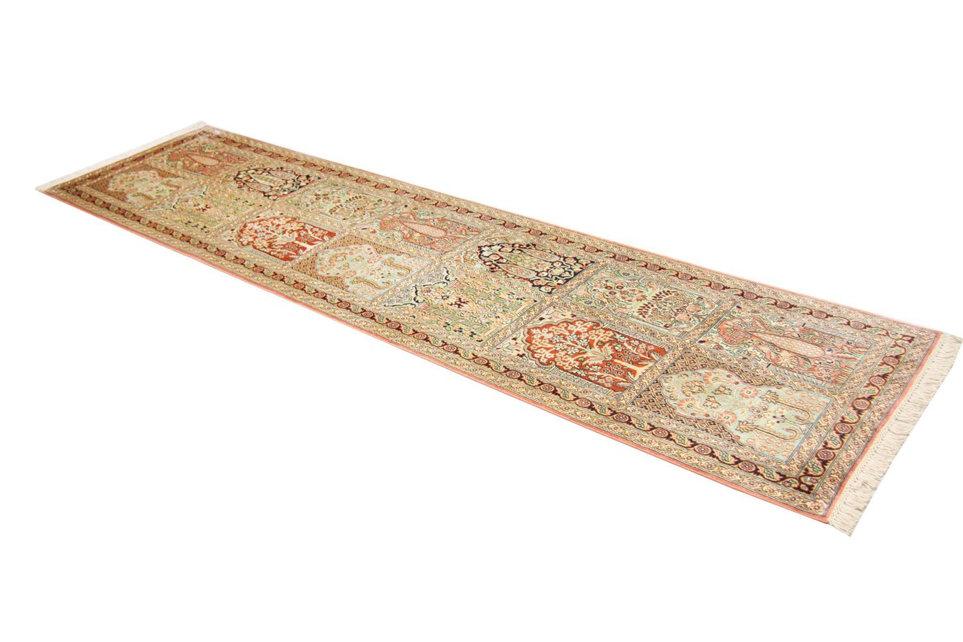 Kashmir Silk Rug 305x79cm - Oriental Rug