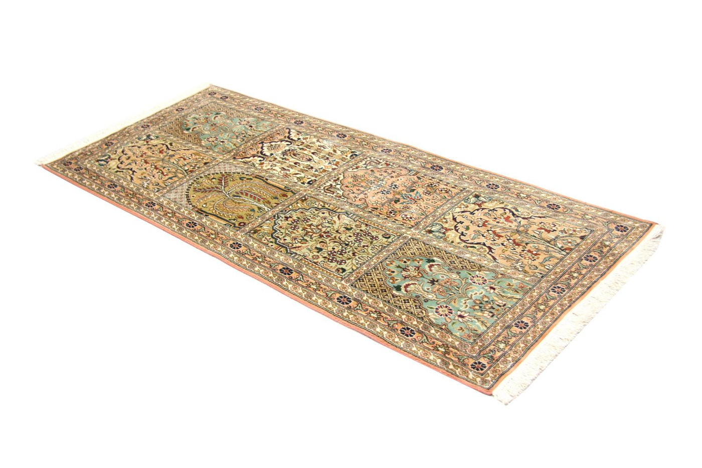 Kashmir Silk Rug 183x77cm - Oriental Rug