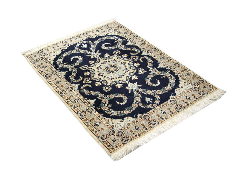 Perser Rug - Nain - Premium - 113 x 84 cm - dark blue