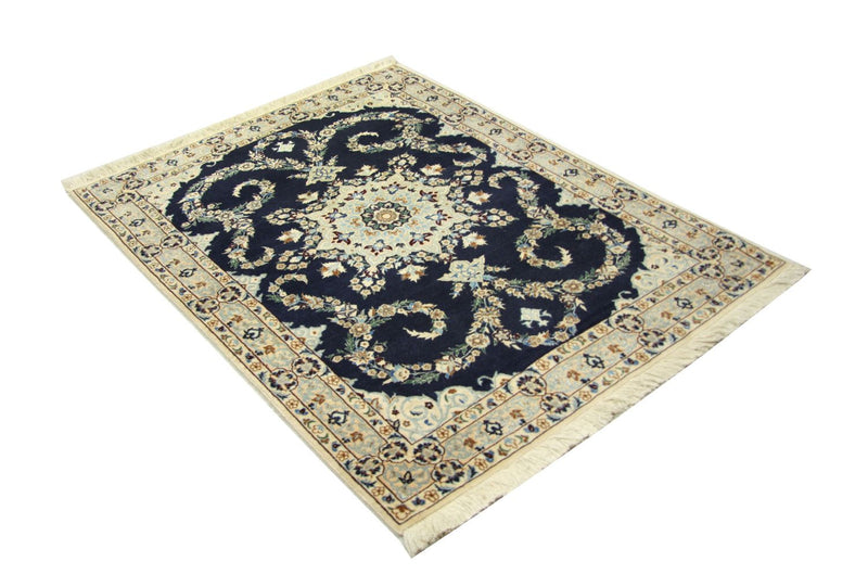 Perser Rug - Nain - Premium - 114 x 83 cm - dark blue
