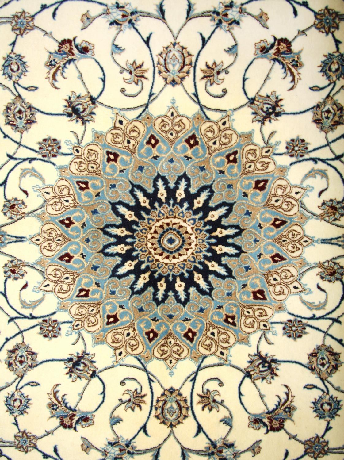 Perser Rug - Nain - Premium - 205 x 125 cm - natural white