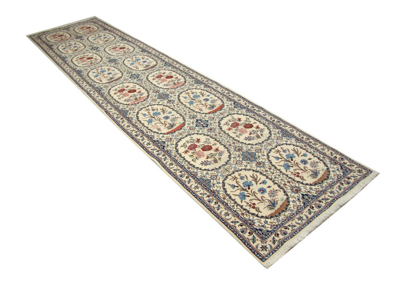 Runner Perser Rug - Nain - Premium - 400 x 96 cm - natural white
