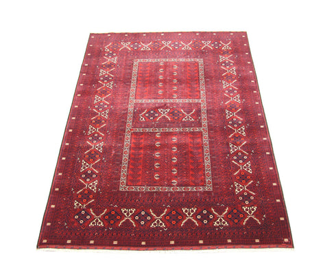 Afghan Rug - 235 x 161 cm - red