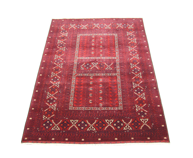 Afghan Rug - 235 x 161 cm - red