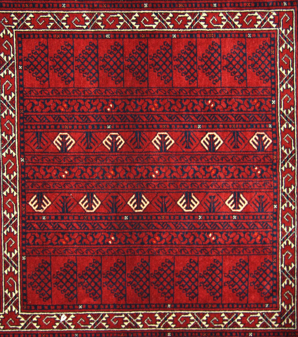 Afghan Rug - 235 x 161 cm - red