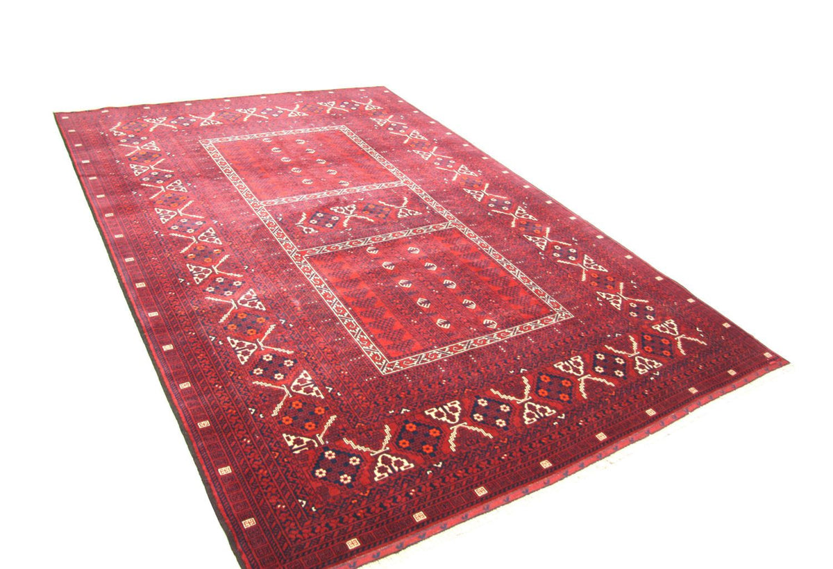 Afghan Rug - 235 x 161 cm - red