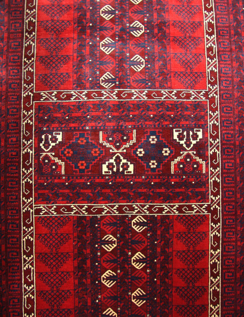 Afghan Rug - 244 x 157 cm - red