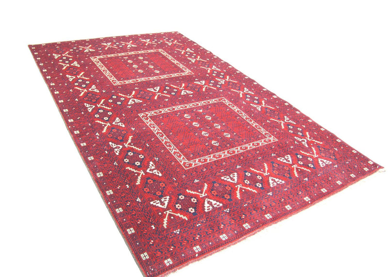 Afghan Rug - 250 x 157 cm - red