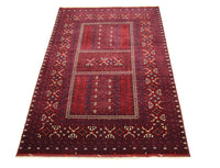 Afghan Rug - 250 x 157 cm - red
