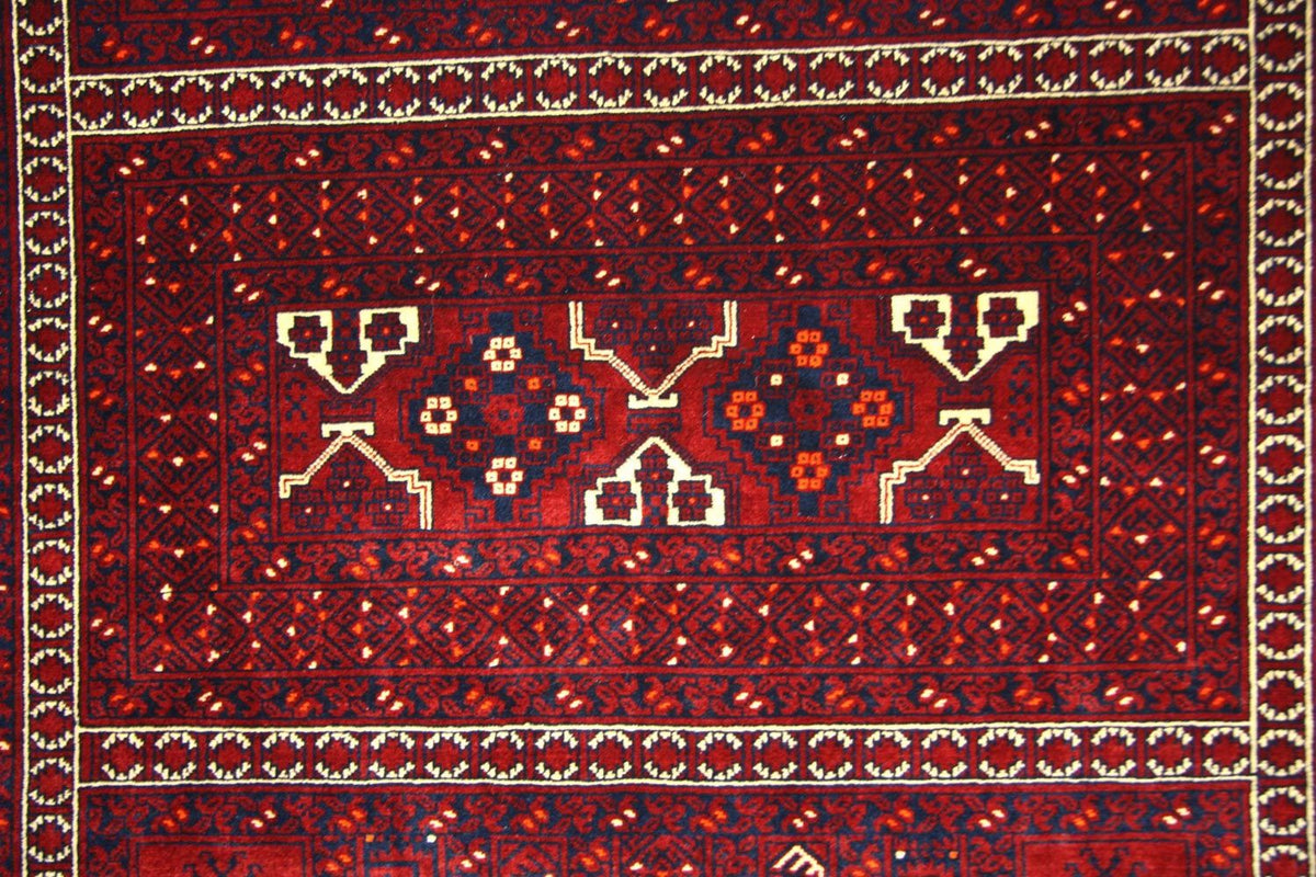 Afghan Rug - 250 x 157 cm - red