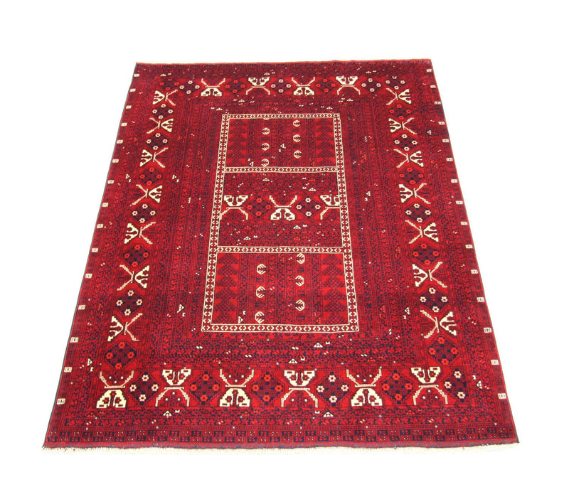 Afghan Rug - 248 x 158 cm - red