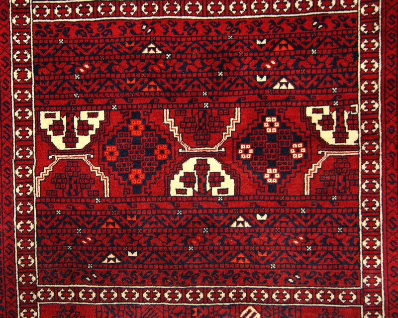 Afghan Rug - 248 x 158 cm - red