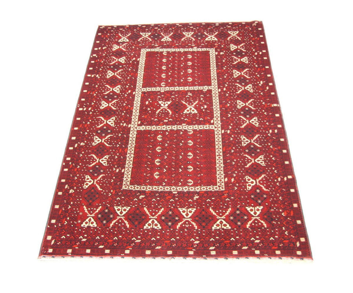Afghan Rug - 247 x 161 cm - red