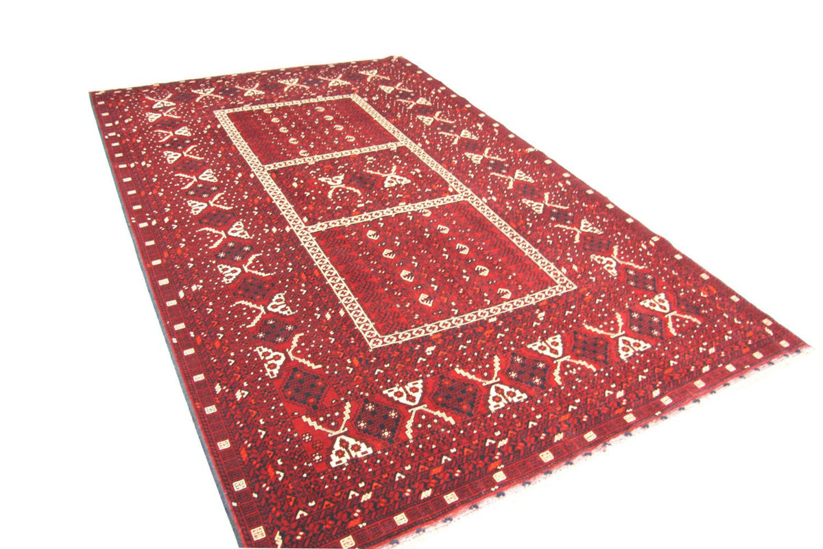 Afghan Rug - 247 x 161 cm - red