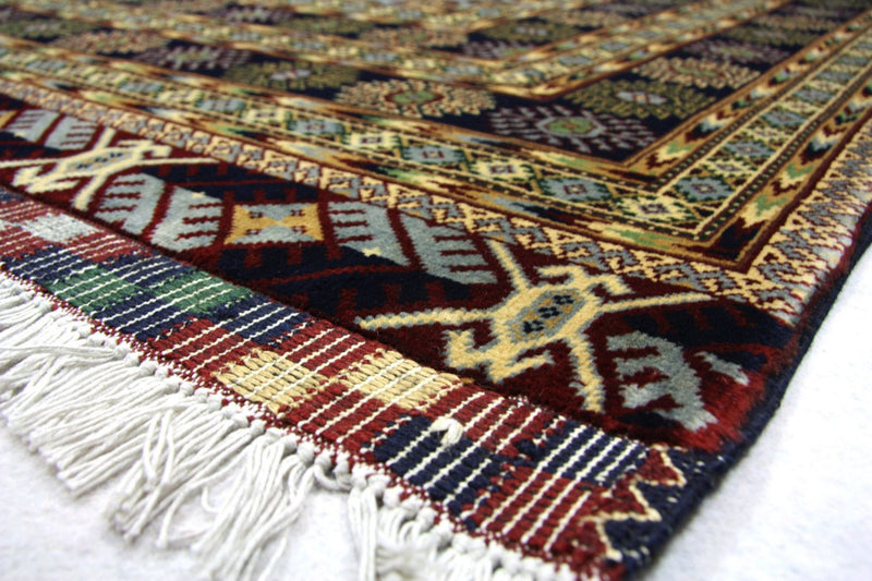 Afghan Rug - 298 x 199 cm - blue