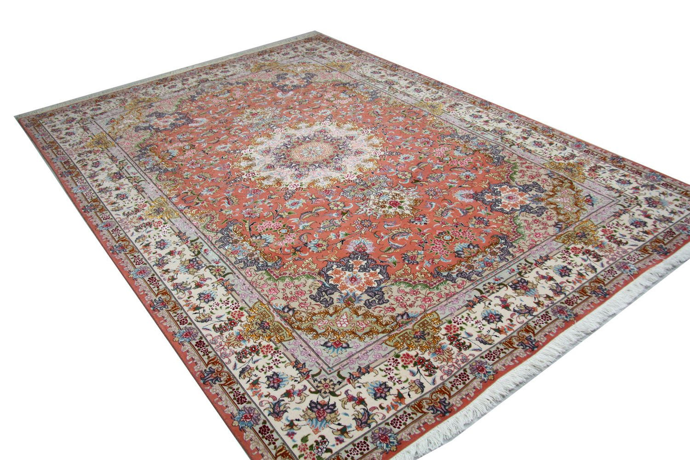Tabriz - 50 Raj Rug 302x202cm - Persian Rugs