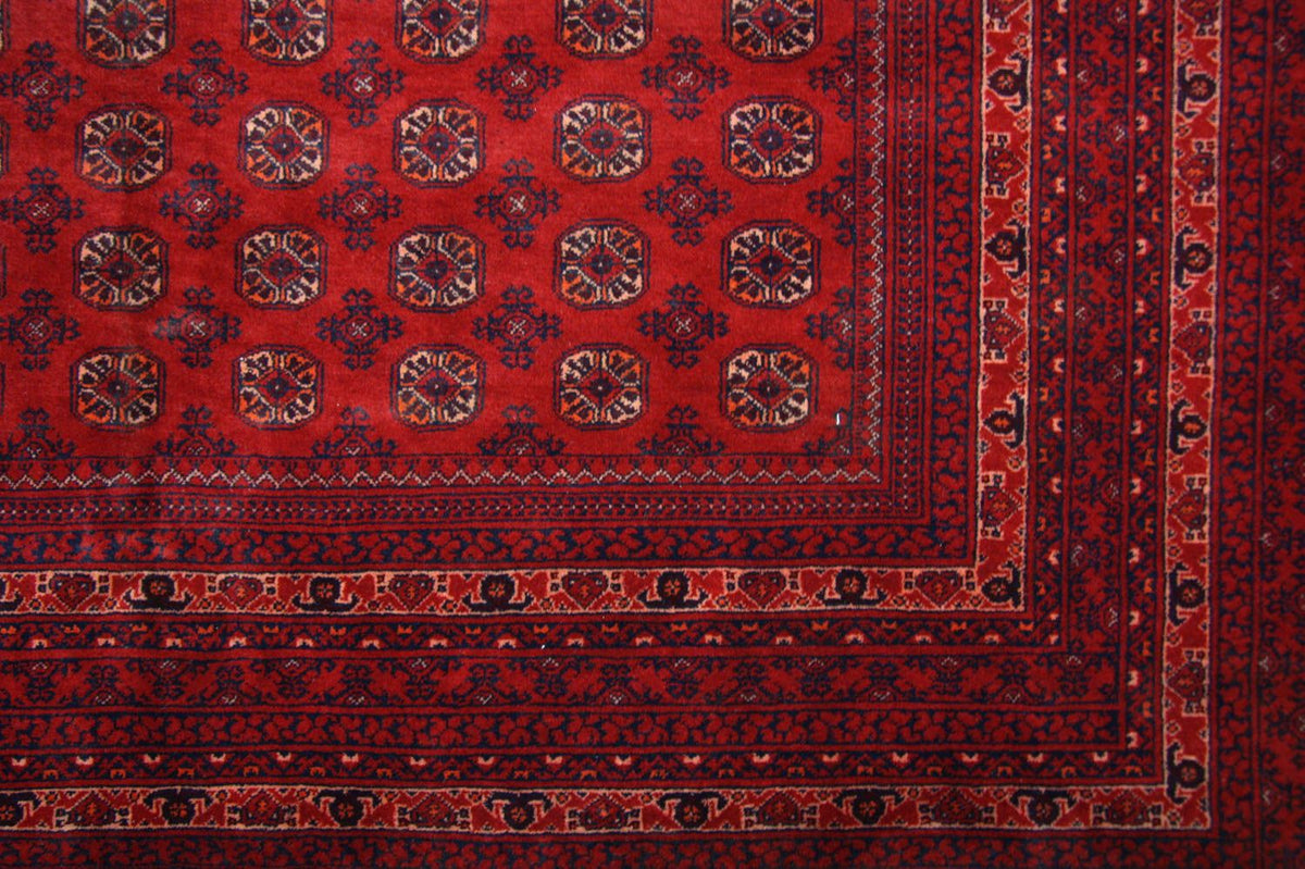 Afghan Rug - Bukhara - 293 x 192 cm - red