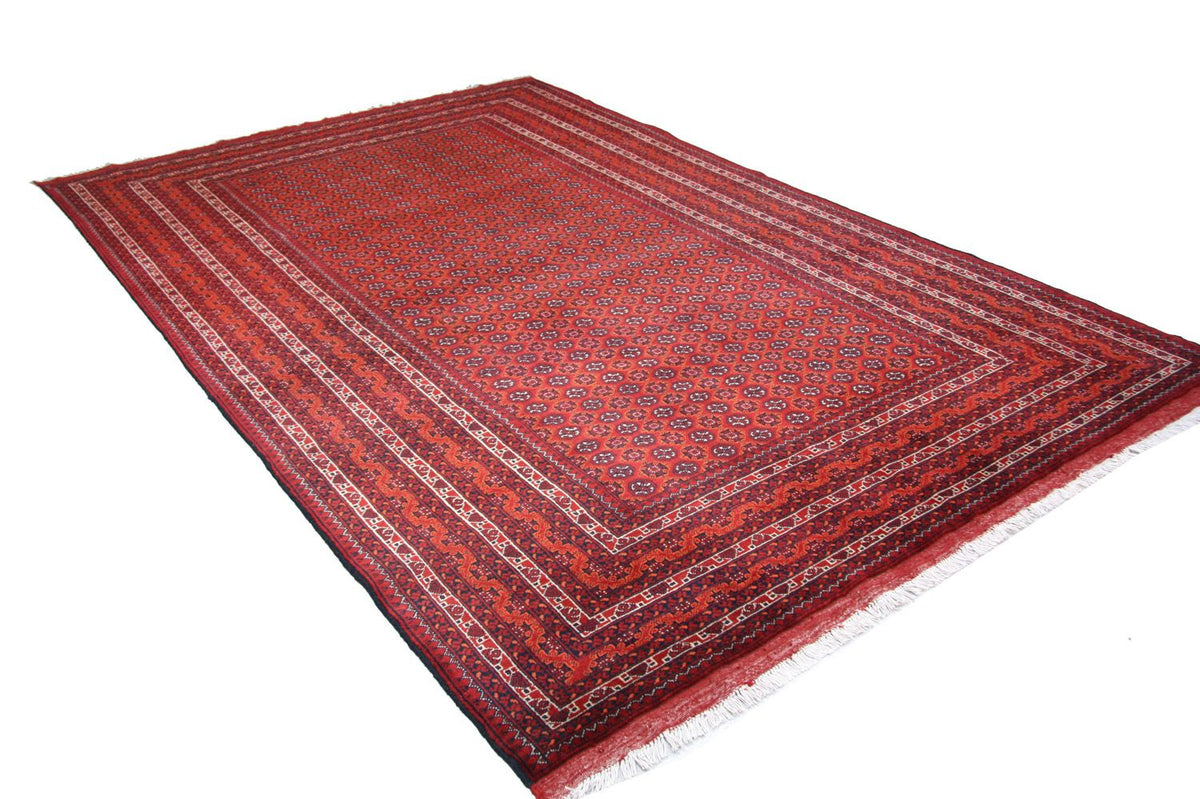 Afghan Rug - Bukhara - 296 x 191 cm - red