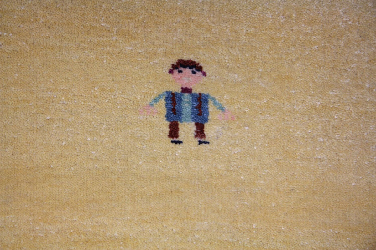 Gabbeh Rug - Loribaft Perser - 265 x 195 cm - gold